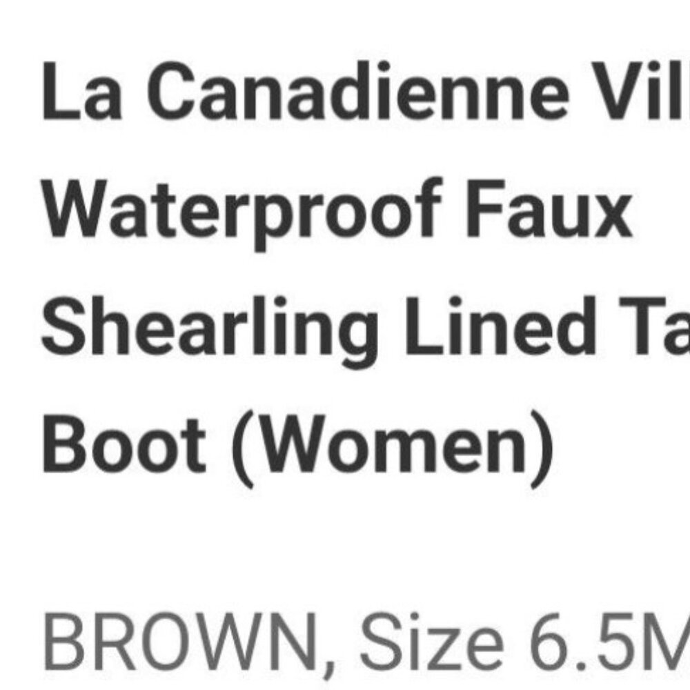 La Canadienne Villa Waterproof Faux shearling Lined Tall Boot(Women)